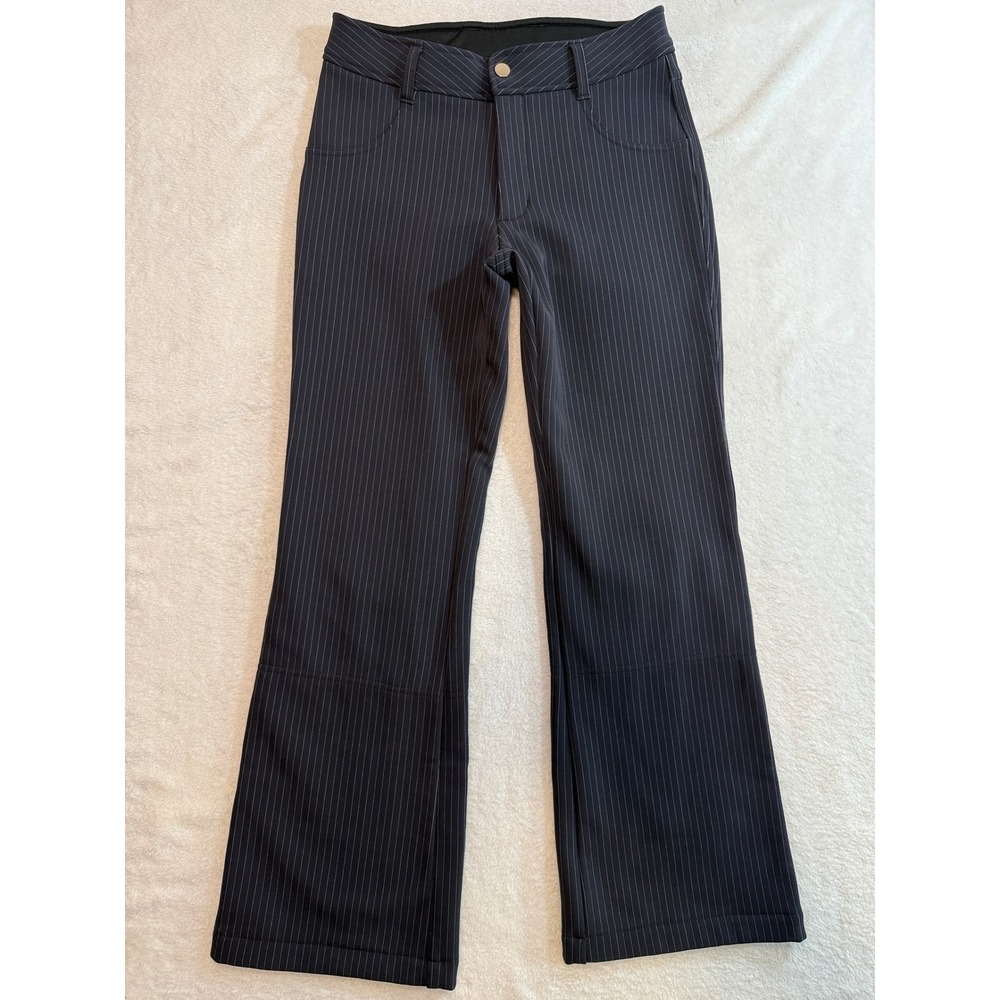 AFRC Schoeller Switzerland Pinstripe Ski Pants Womens 6 Regular black 7607R